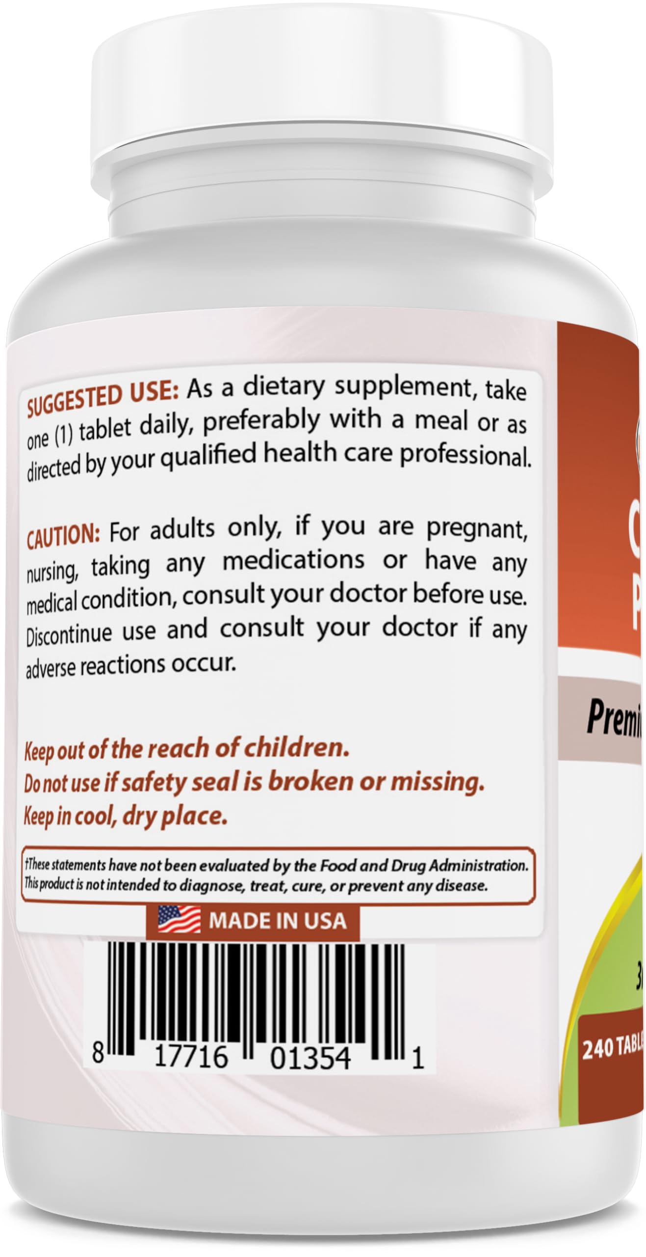 Best Naturals Chromium Picolinate Tablet 200 mcg – 240 Count (Pack of 2) | Non-GMO, Gluten-Free