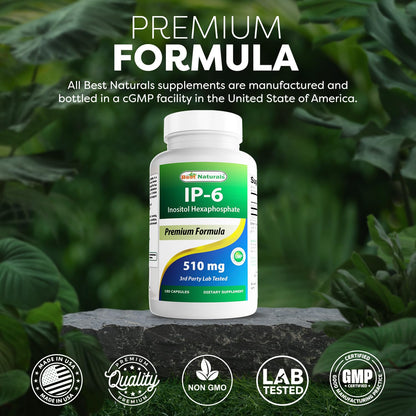 Best Naturals IP-6 510 mg 180 Capsules – Pack of 2