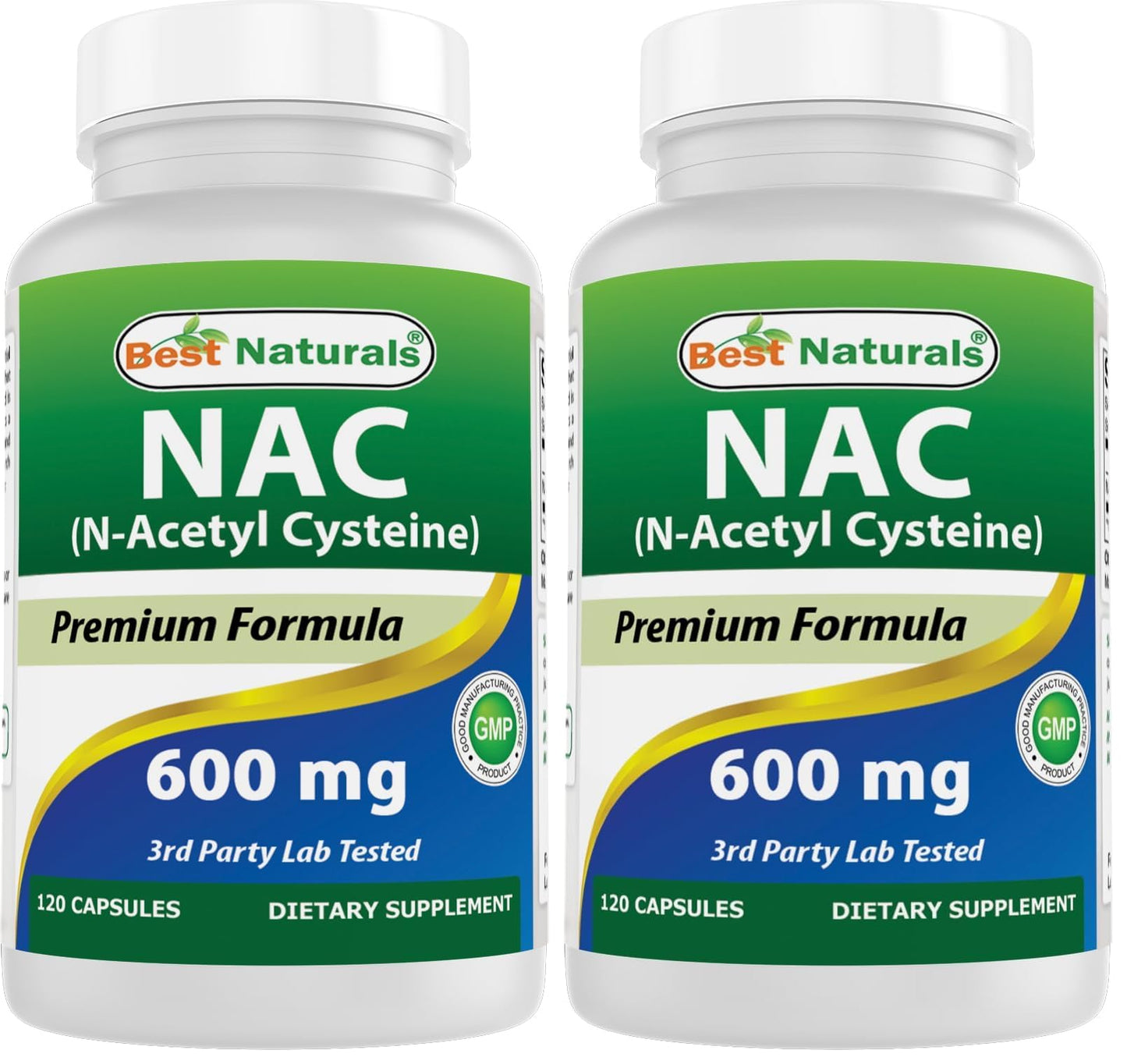 Best Naturals NAC 600 mg – 120 Capsules (Pack of 2) | N-Acetyl Cysteine