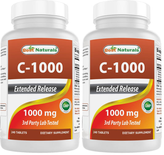 Best Naturals Vitamin C 1000 mg with Rose Hips – Berry (2 Pack)