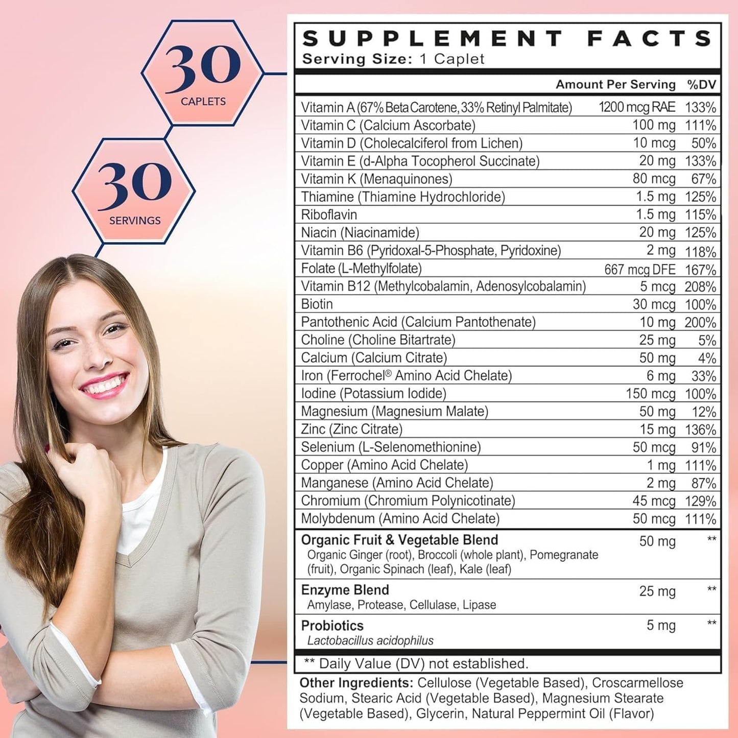 Best Nest Wellness Women's Multi Plus – Brain & Body Support, Gentle Iron