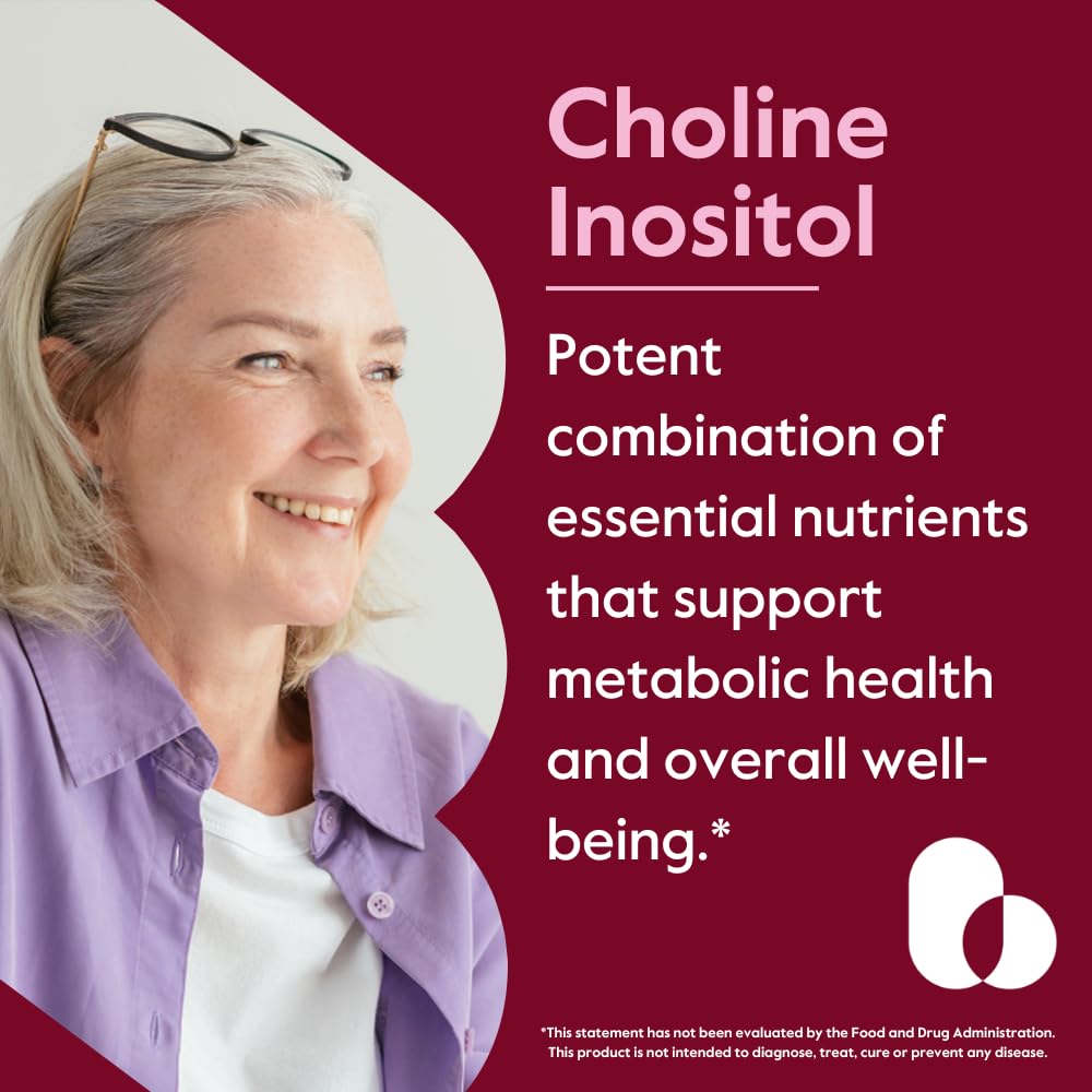 BESTVITE Choline Inositol 500mg – 120 Vegetarian Capsules – Vegan, Gluten Free, Non-GMO (Pack of 2)