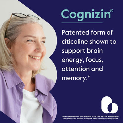 BESTVITE Cognizin Citicoline 500mg – 120 Vegetarian Capsules | Premium Nootropic