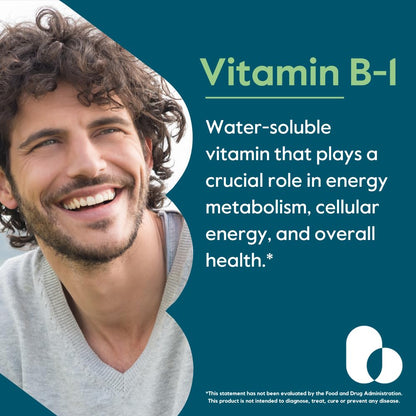 BESTVITE Vitamin B-1 100mg (240 Vegetarian Capsules) – Vegan, Non-GMO, Gluten Free – Pack of 2