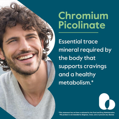 Bestvite Chromium Picolinate 200 mcg - 250 Vegetarian Capsules | Vegan, Gluten Free, Non-GMO | Pack of 2