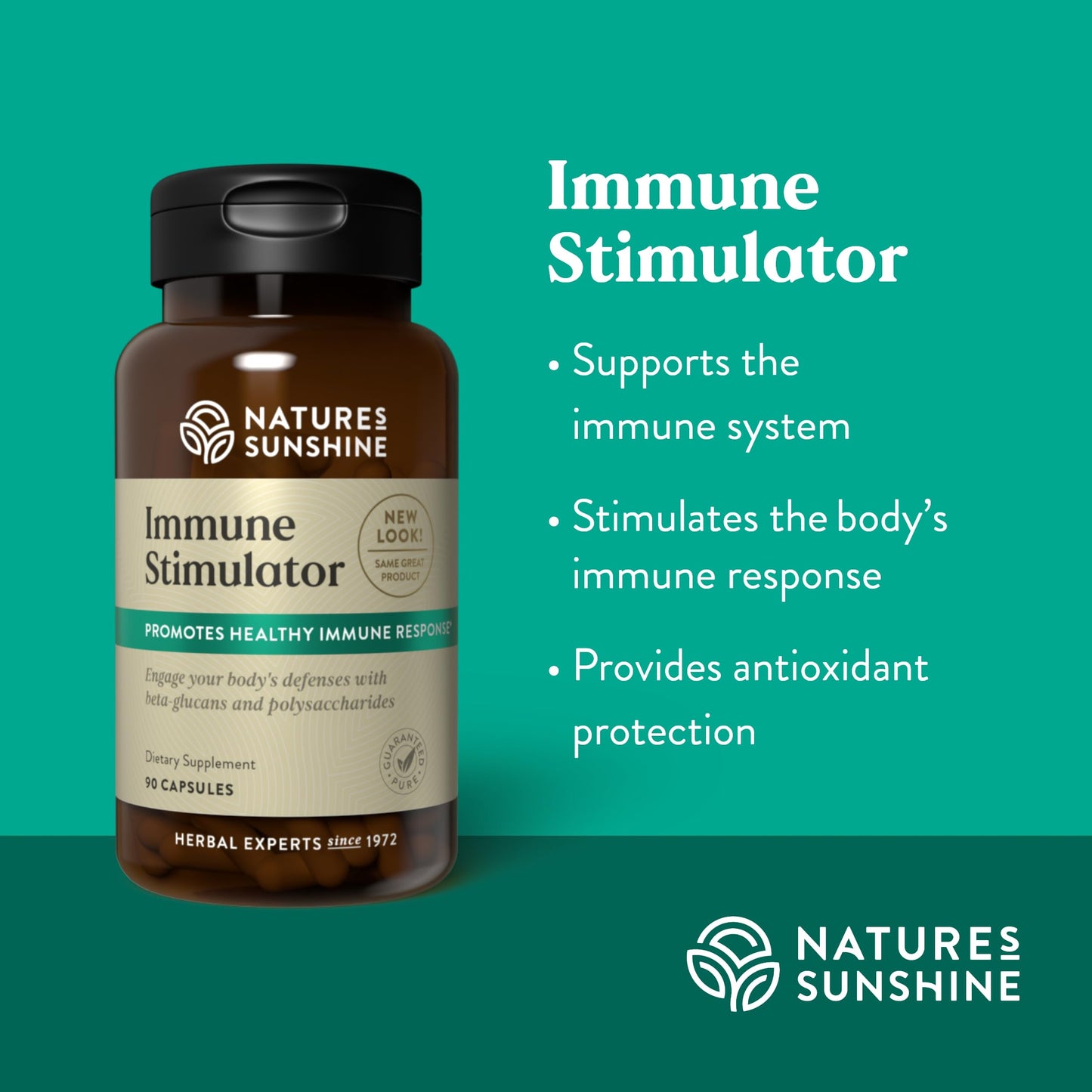 Nature's Sunshine Immune Stimulator 90 Capsules - Immune Support Supplement