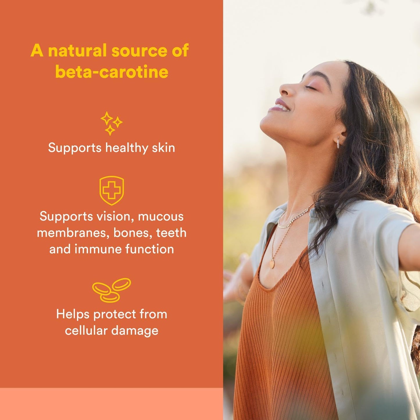 Natural Factors BetaCareAll 25,000 IU Vitamin A - Healthy Skin, Vision & Immune Support | 90 Softgels