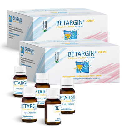 Betargin Liver Cleanse Detox - Vegan Liver Support with L-Arginine & Betaine | 10 ml x 40