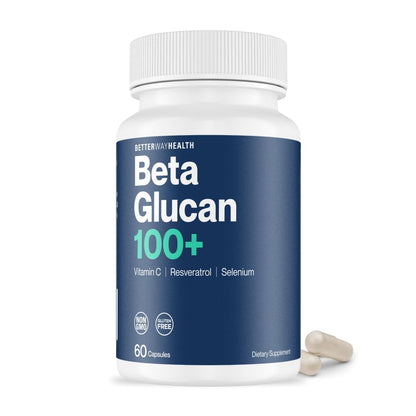 Better Way Health Advanced Immune Readiness – Beta Glucan with Vitamin C, Selenium & Resveratrol | 60 Capsules