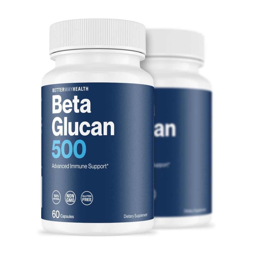 Better Way Health Advanced Immune Readiness Beta Glucan 500 — 500mg, 60 Capsules (Pack of 2)