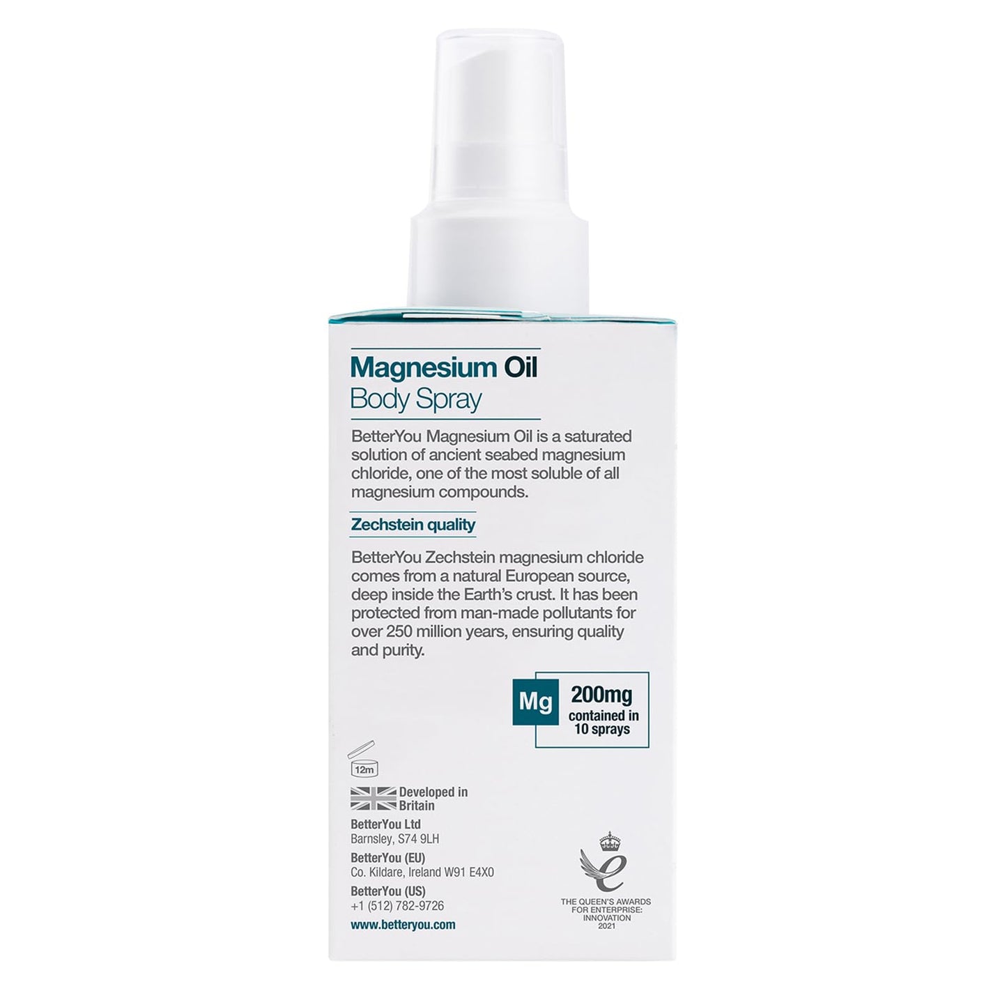 BetterYou Magnesium Oil Body Spray – Supports Muscle Recovery & Flexible Joints