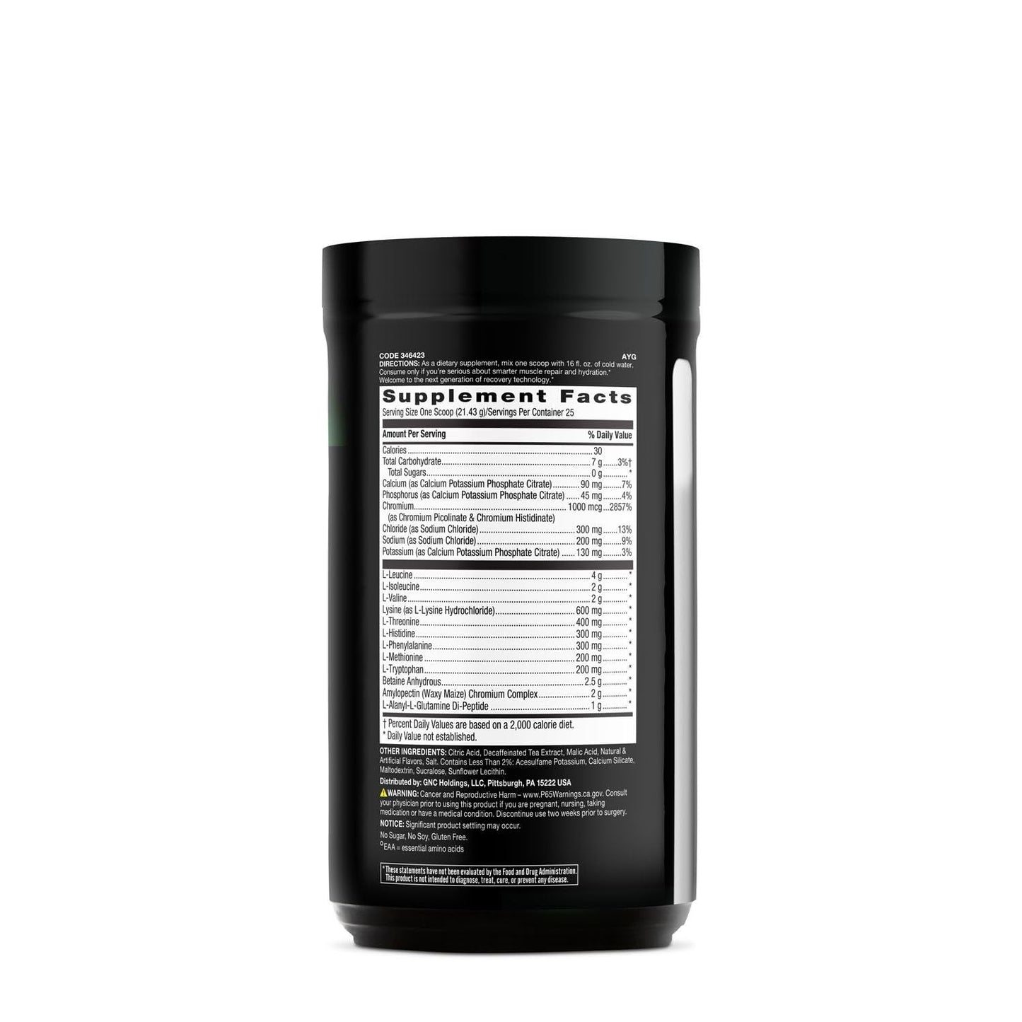 BEYOND RAW Precision Amino | Recovery & Power Amino Acid Formula | Peach Mango Tea | 25 Servings