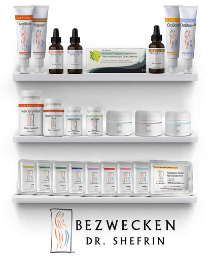 Bezwecken Hydration Ovals 2X Plus DHEA – 16 Extra Strength Oval Suppositories for Menopausal Vaginal Comfort – Safe & Natural