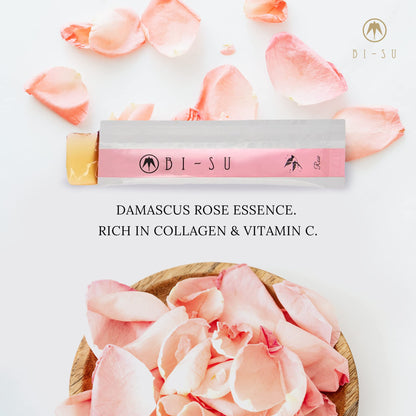 BI-SU Extract Jelly Sticks – Rose Swiftlet Nest, Collagen & Vitamin C, 30 PCS