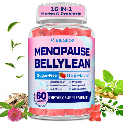 Biegeos Menopause Gummies 16-in-1 Probiotic – Sugar-Free, 60 Gummies, Vegan