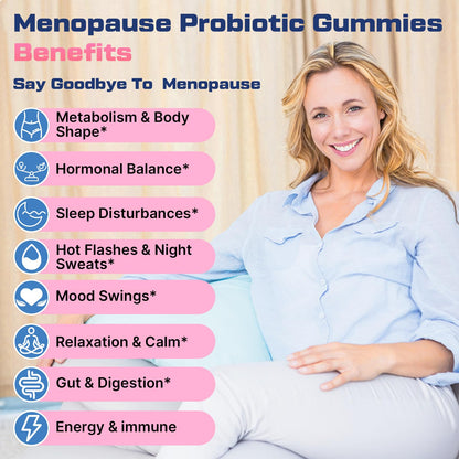 Biegeos Menopause Gummies 16-in-1 Probiotic – Sugar-Free, 60 Gummies, Vegan