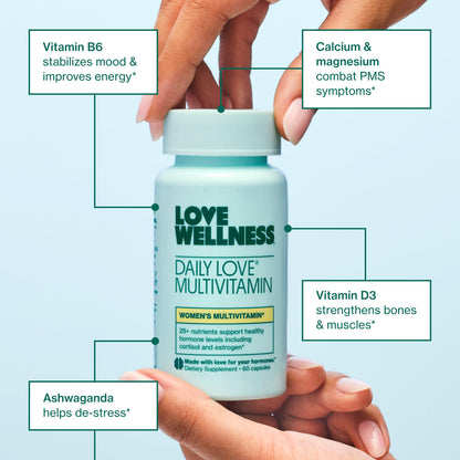 Love Wellness Mind & Body Duo — Daily Love Multivitamin + Big Brain Probiotics
