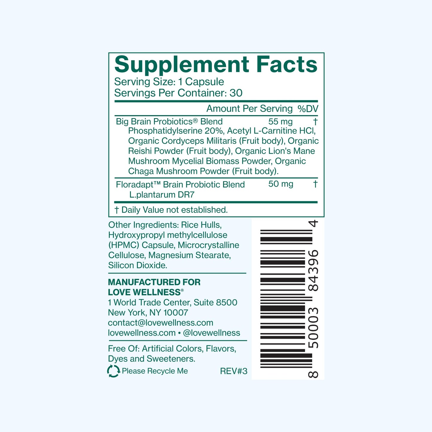 Love Wellness Mind & Body Duo — Daily Love Multivitamin + Big Brain Probiotics