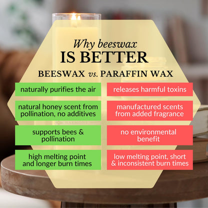Big Dipper Wax Works Beeswax Aromatherapy Candle – Harmony Lavender, 3.2 oz, Hand-Poured