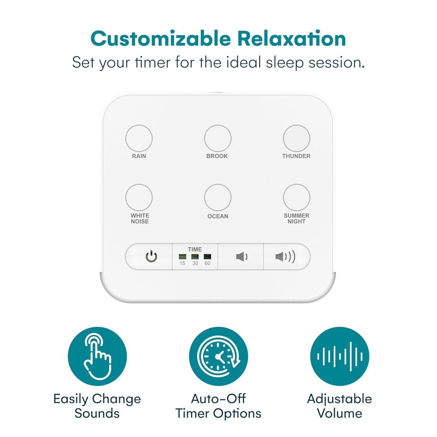 Big Red Rooster Sleep Sound Machine – Portable White Noise & Nature Sounds for Kids