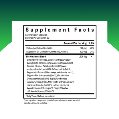 Seeking Health Bile Nutrients – Herbal Digestive Support for Bile Production, Gallbladder Health & Fat Digestion (120 Capsules)