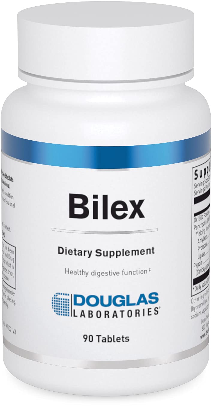 Douglas Laboratories Bilex – Digestive Enzyme Supplement with Lipase & Ox Bile, 90 Tablets