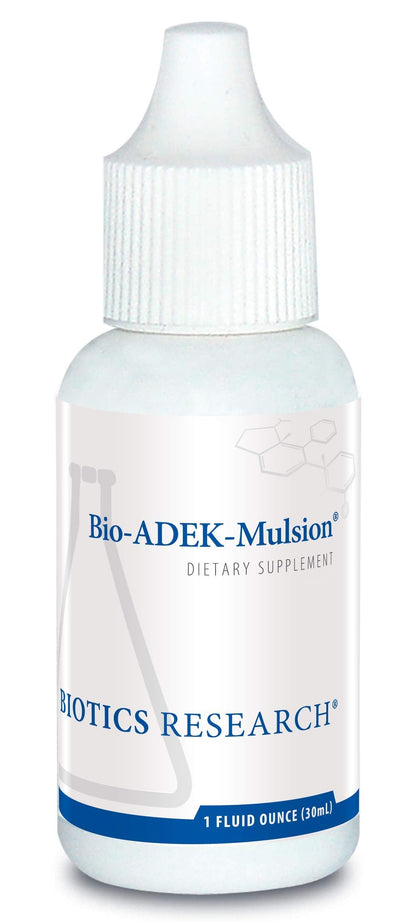 Biotics Research Bio ADEK Mulsion – Emulsified Vitamin A, D3, K2 for Immune, Bone, Eye & Cardiovascular Health | 1 fl oz