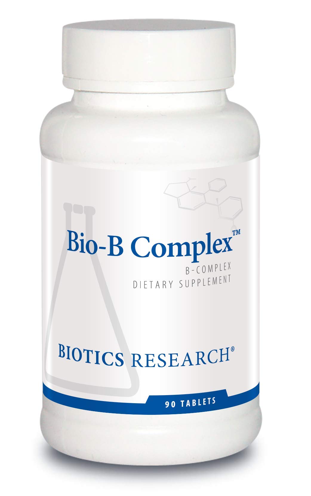 Biotics Research Bio B Complex High Potency B-Complex with Folate and Vitamins B2, B6 and B12 – Energy Production, Cardiovascular Support, Brain Health | 90 Tabs
