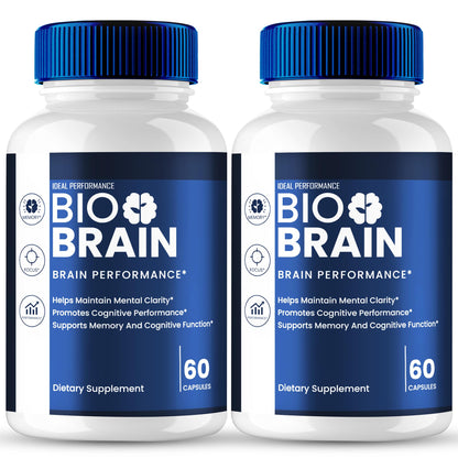 Bio Brain Capsules - Official Brain Health & Memory Support (Maximum Strength, 2-Pack)