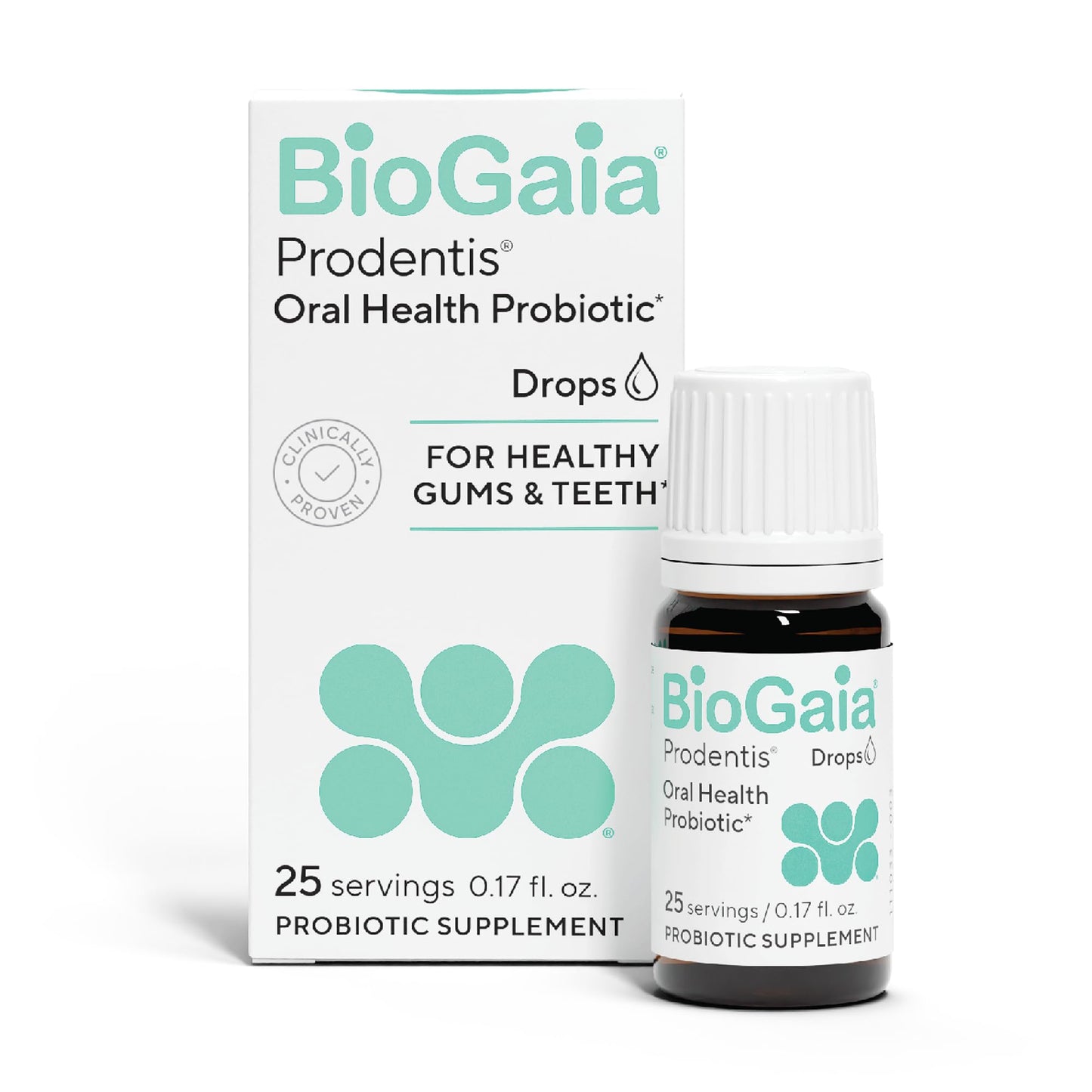 BioGaia Prodentis Dental Probiotic Drops – Healthy Gums & Teeth (Unflavored) 25-Day Supply