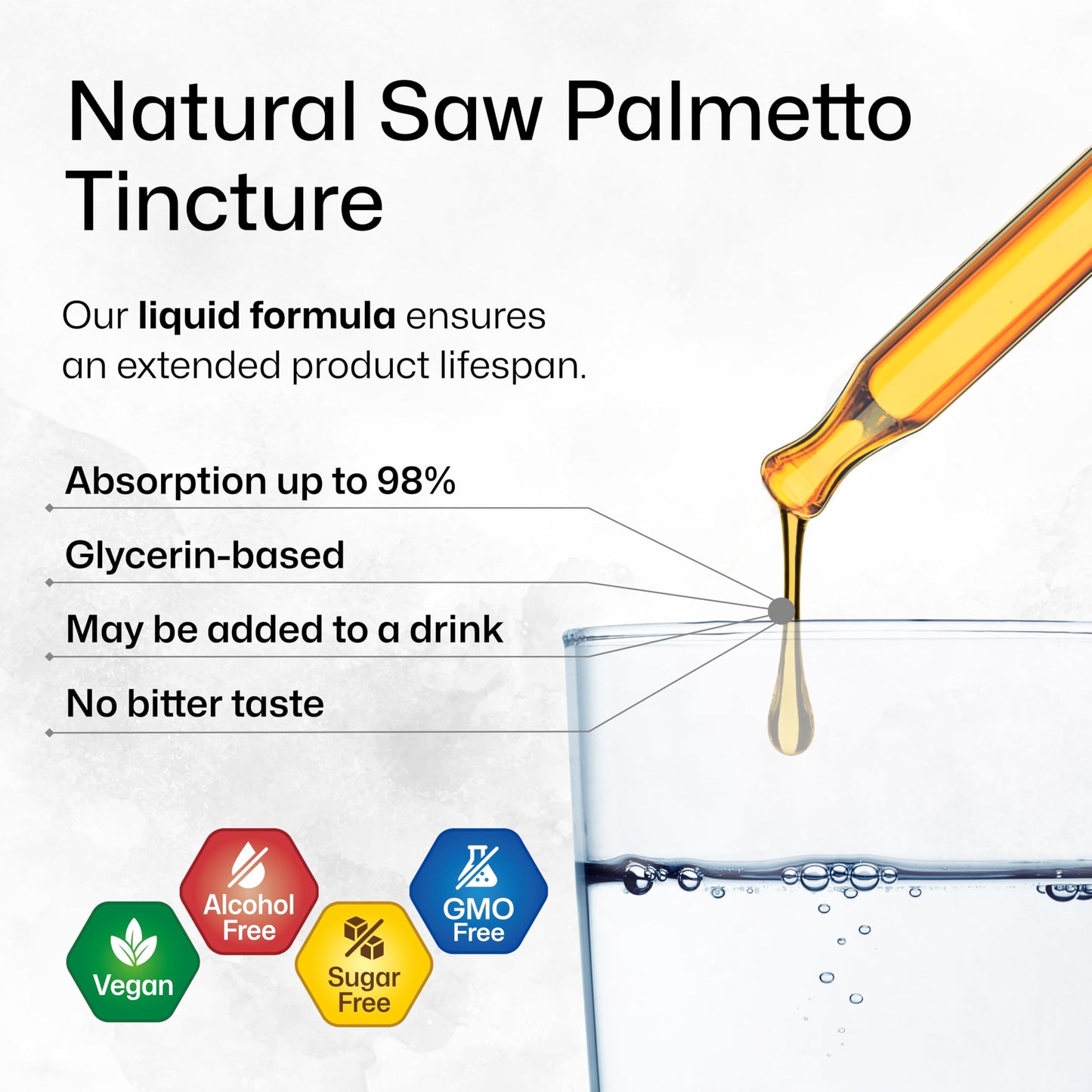 BIO KRAUTER Saw Palmetto Extract – Vegan Saw Palmetto for Men & Women, Urinary Support, Alcohol & Sugar Free, 4 Fl.Oz