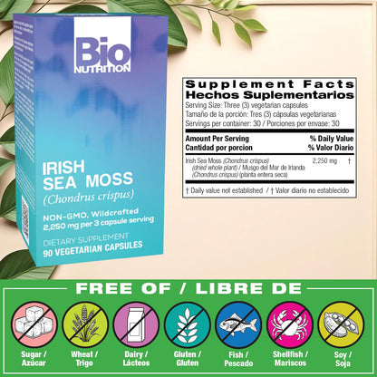 Bio Nutrition Irish Sea Moss | Premium Immune & Digestive Support