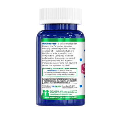 BioTrust MetaboBoost – Appetite Suppressant & Metabolism Booster – 60 Caps