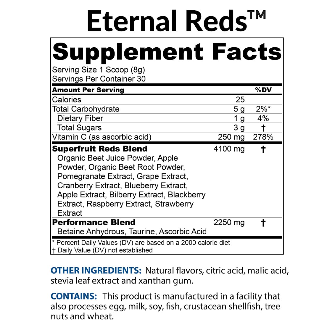 BioTrust Eternal Reds - Red Superfoods Powder for Heart Health and Energy (Berry, 30 Servings)