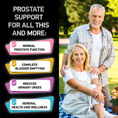 BIOACTIVE LABS Prostate Health Supplements — Saw Palmetto 320 mg, Pumpkin Seed Extract, 180 Tablets, 60 Serves