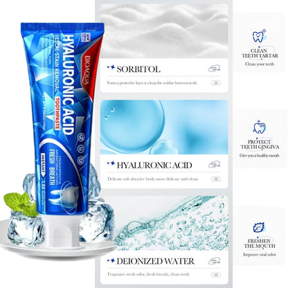 BIOAQUA 1.5X Instant Whitening Toothpaste – Fresh Breath, Gingival Protection 100g