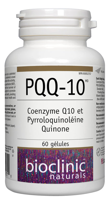 Bioclinic Naturals CerebroVital PQQ-10 60 Softgels – Antioxidant & Cognitive Support