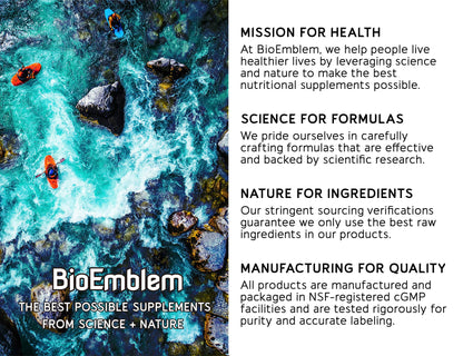 BioEmblem Natural Sleep Aid for Adults | Melatonin, Valerian, Suntheanine | 60 Capsules | 3 Pack