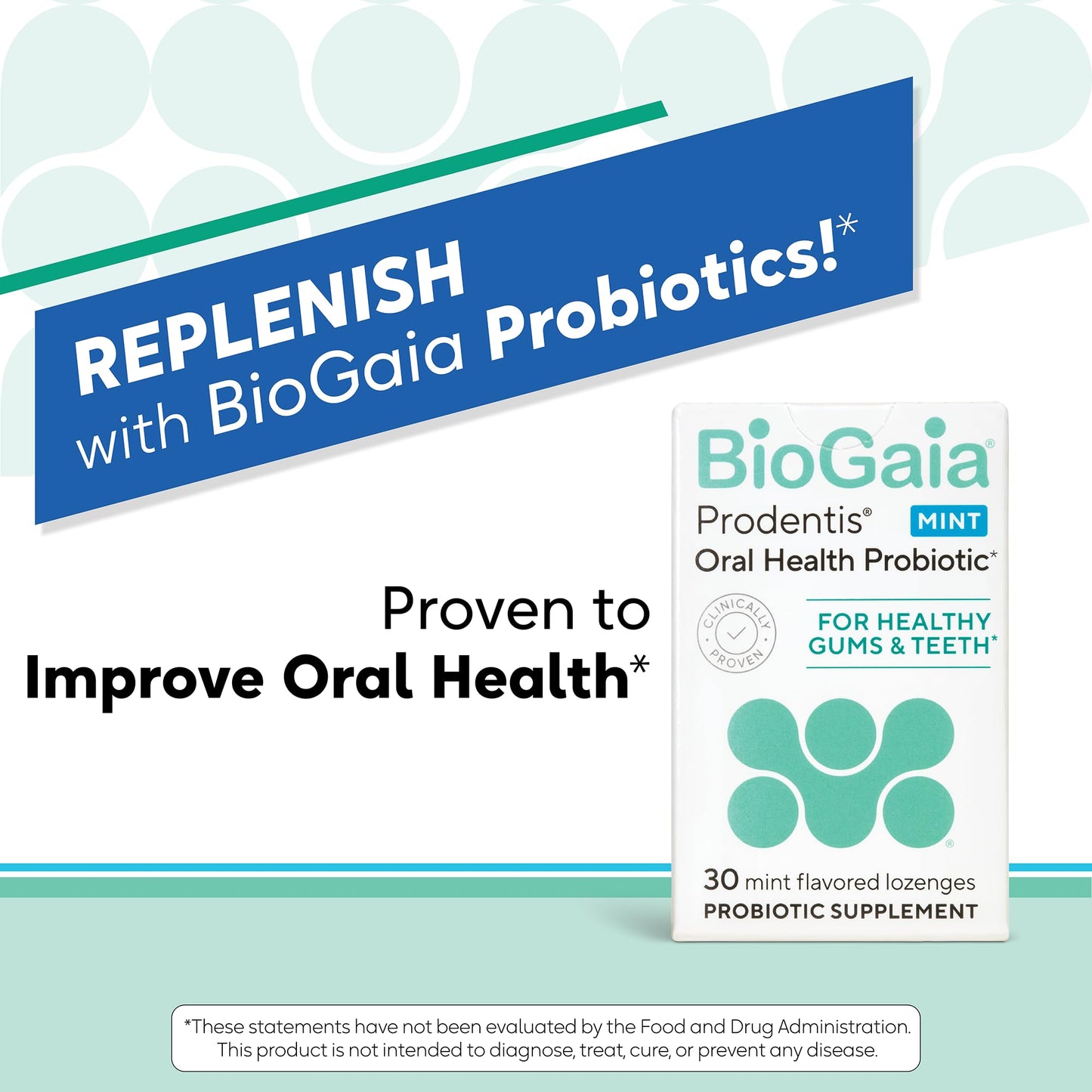 BioGaia Prodentis 3-Pack | Dental Probiotic Lozenges for Healthy Gums & Teeth | Mint Flavor | 90 Day Supply
