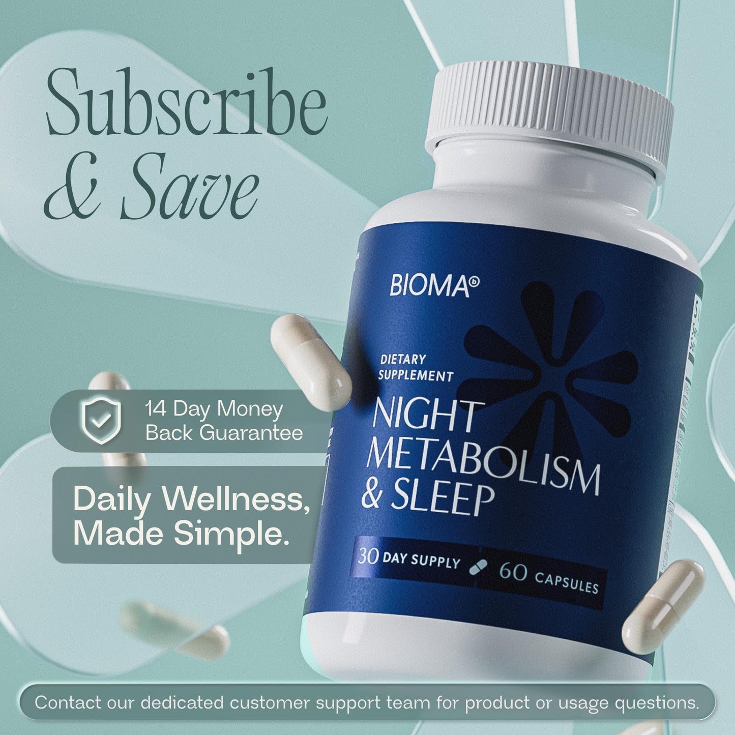BIOMA Night Metabolism & Sleep – Sleep Support & Metabolism Boost, 3 Pack