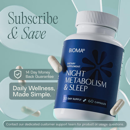 BIOMA Night Metabolism & Sleep – Sleep Support & Metabolism Boost, 3 Pack