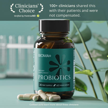 BIOMA Probiotics – Digestive Health Probiotic with XOS, Tributyrin & Bifidobacterium — 180 Delayed-Release Capsules (90-Day Supply)