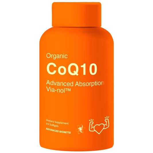 Advanced Bionetix CoQ10 200mg with Black Pepper Extract — 90 Softgels | Heart & Brain Health