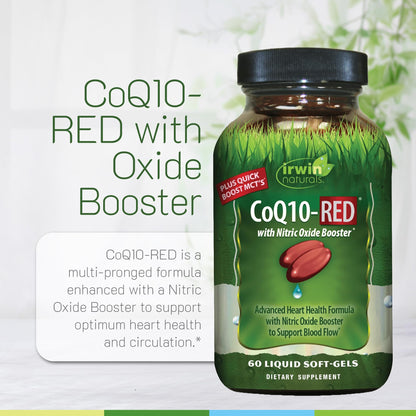Irwin Naturals CoQ10-RED with NO Booster & MCTs – Advanced Heart Health