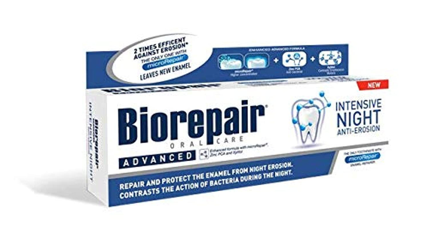 Biorepair Paste Oralcare Intensive Night Repair 75ml - Fluoride Free, Made in Italy