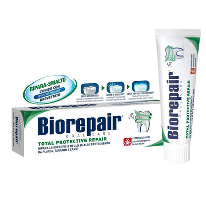 Biorepair Total Protective Repair Toothpaste with microRepair - 75ml (2.5 oz) Italian Import