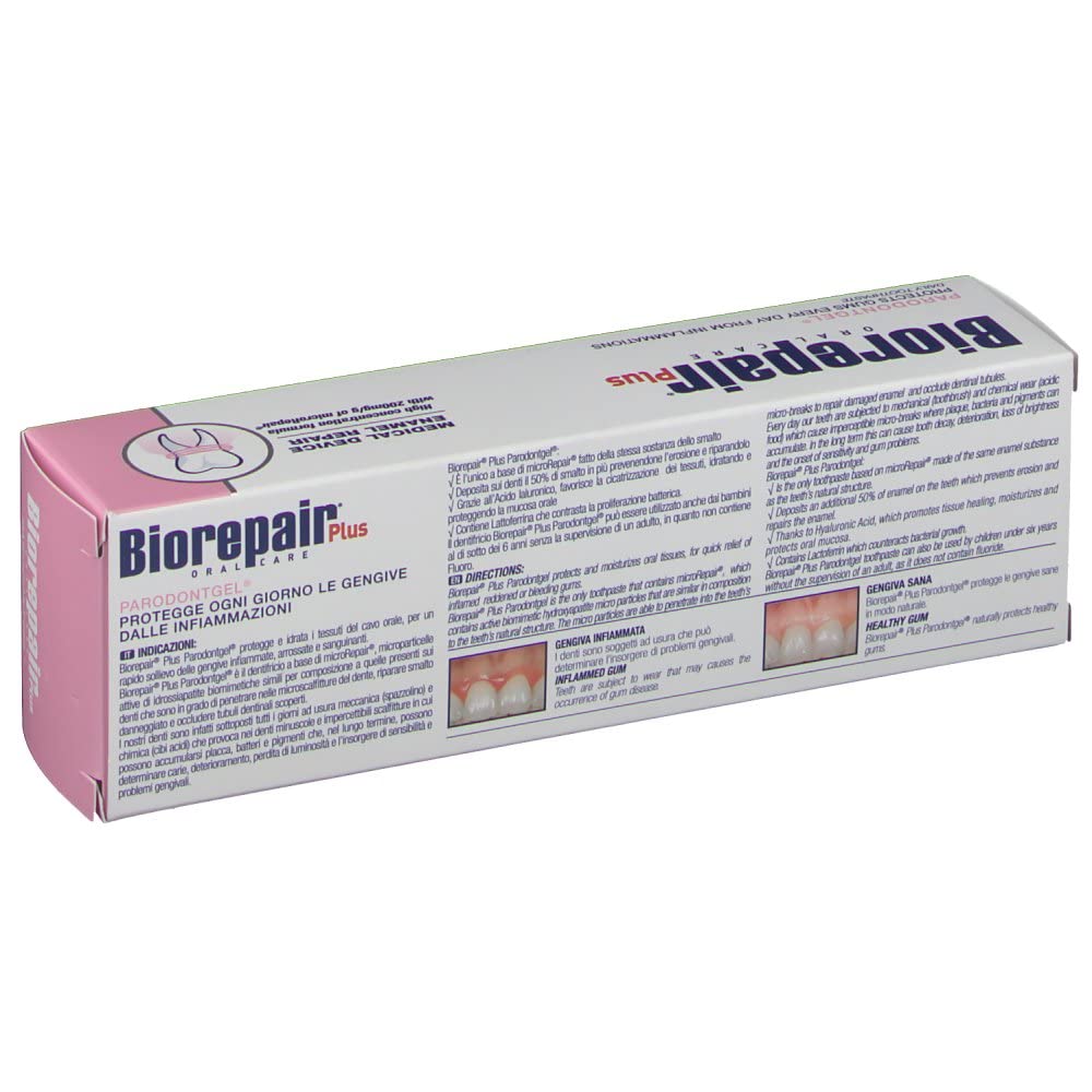 Biorepair Parodontgel Daily Toothpaste – 2 x 75ml Tubes | Italian Import