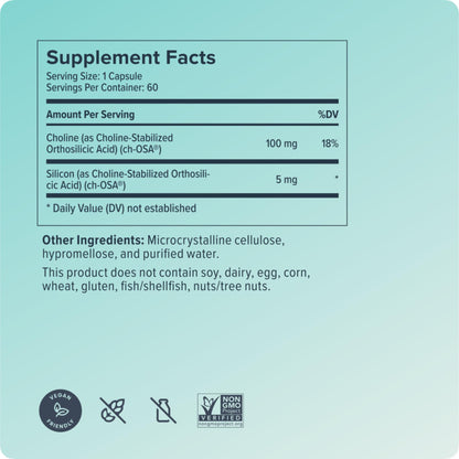 Biosil Collagen Booster - 60 Capsules | Patented ch-OSA Activator