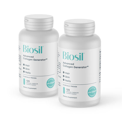 Biosil Collagen Booster Supplement – 2 x 120 Capsules with Patented ch-OSA Activator