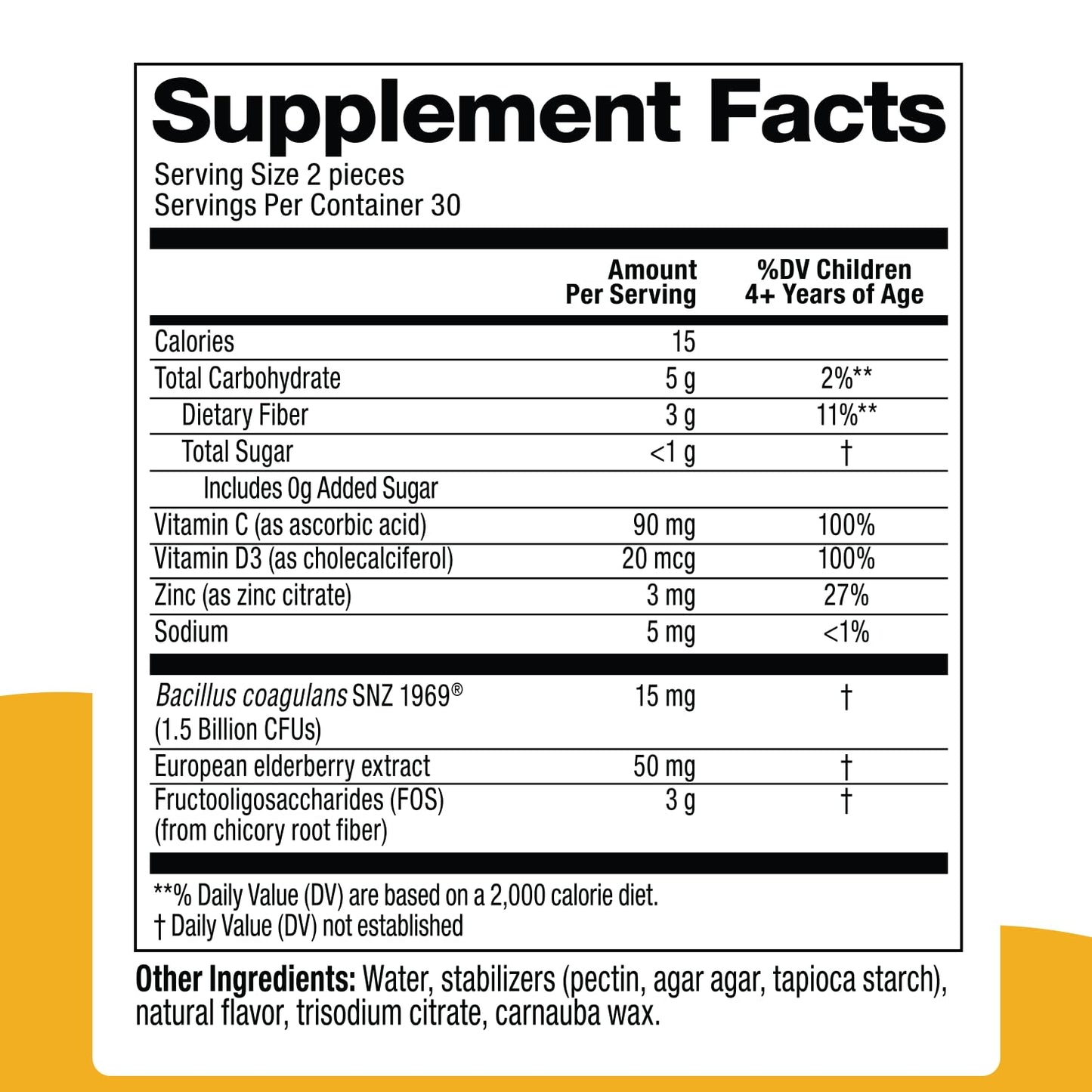 Biostime Kids Immune Support Gummies (Ages 4+) | D3, C, Zinc & Probiotics | No Added Sugar | 60 Count